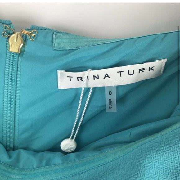 Trina Turk Mirador Off Shoulder Ruffle Dress - Picture 4 of 4